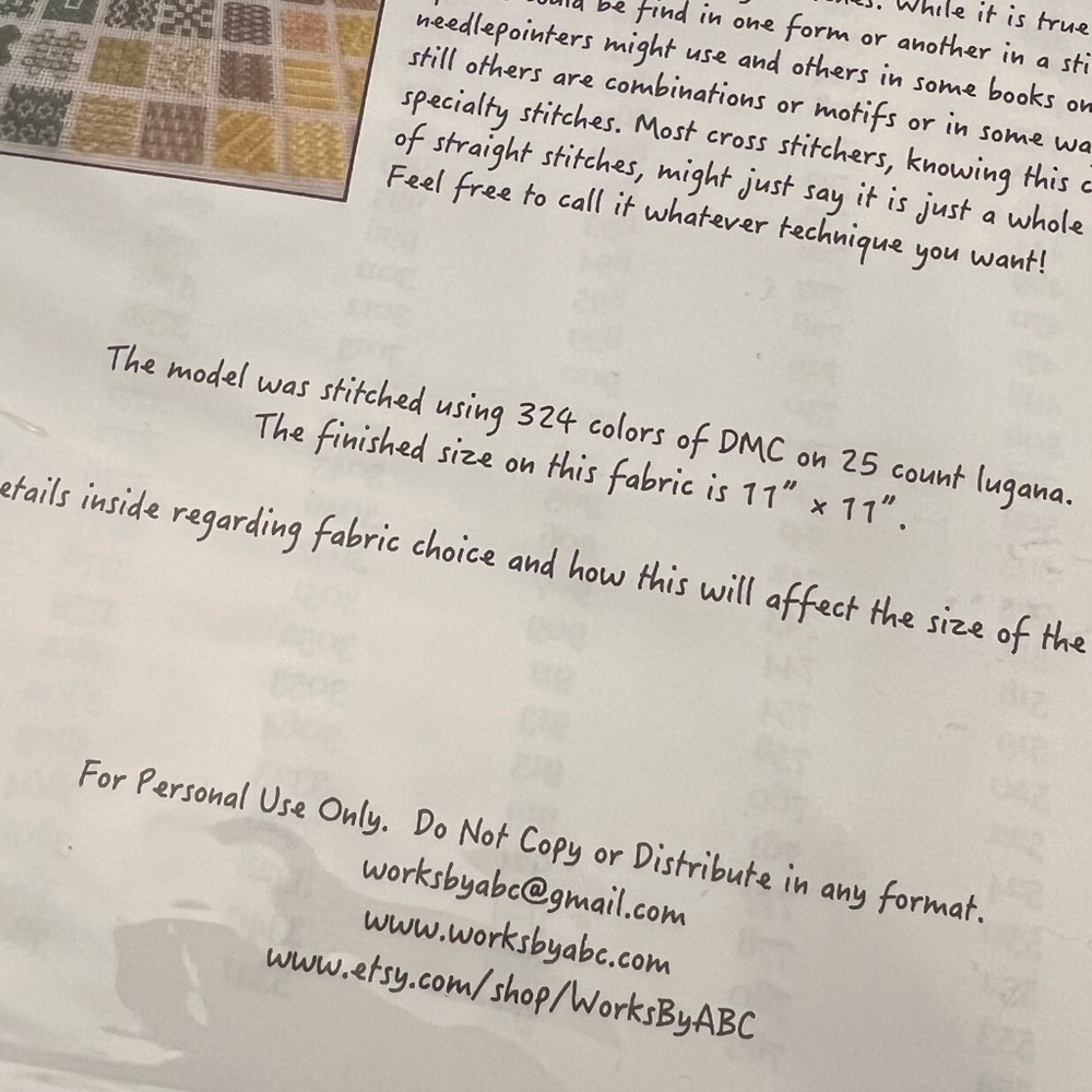 324 The Sequel Cross Stitch Pattern Works By ABC 272x272 Stitch Count Colorful - Picture 5 of 6